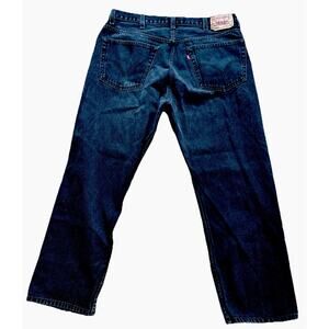 Levi's 505 Jeans Men's 40X30 Black Denim Regular Fit Straight‎ Leg